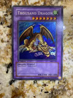 Thousand Dragon MRD-143 1st Ed Ultra Rare MP YuGiOh Metal Raiders - Image 4