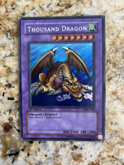 Thousand Dragon MRD-143 1st Ed Ultra Rare MP YuGiOh Metal Raiders - Image 5