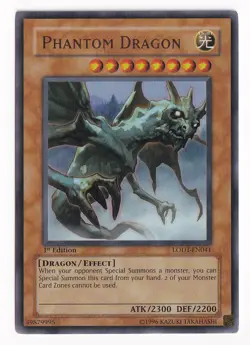 PHANTOM DRAGON MONSTER LODT-EN041 1ST EDITION ULTRA RARE YUGIOH NM - Image 1
