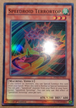 Yugioh Speedroid Terrortop HSRD-EN001 Super Rare 1st Edition - Image 1