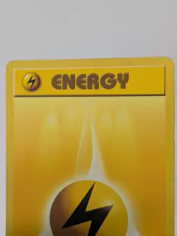 Pokemon Card WOTC Lightning Energy 100/102 Base Non-holo Unlimited 1999 - MP - Image 3