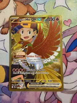 Pokemon TCG Ethan's Ho-Oh EX 239/182 Sv10: Destined Rivals Gold Holo Card - Image 1