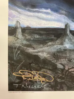 MTG✨Artist Signed PLAINS-Ant Hill ART PRINT & CARD✨Tempest Land 1997 Nielsen Art - Image 2