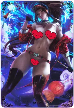 ACG Hentai Sexy Card - K/DA Akali (Red) - League of Legends @-@ sexy waifu - Image 1