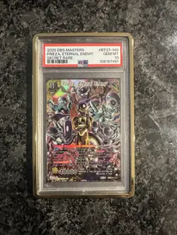 Dragon Ball Super Card Game Frieza, Eternal Enemy #BT27-140 Secret Rare PSA 10 - Image 1