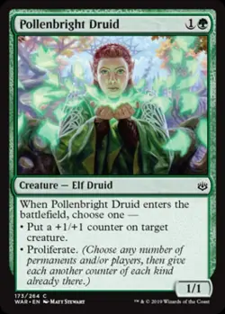 Pollenbright Druid -Foil Near Mint MTG War of the Spark - Image 1