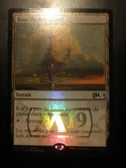 mtg magic 2019 m19 Reliquary Tower FOIL promo FRENCH vf fr Tour du Reliquaire - Image 1