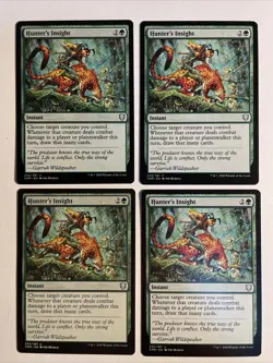 4x Mtg Commander Legends Hunter’s Insight NM/M Magic The Gathering - Image 1