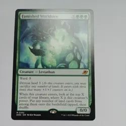 Mtg Famished Worldsire Mythic landfall NM in hand - Image 1