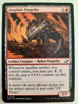 Oreplate Pangolin #0150 Edge of Eternities MTG Magic the Gathering NM X 4 copies - Image 1