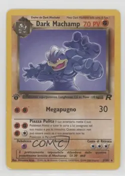 Dark Machamp 1st Ed. Pokemon Team Rocket #27 2000 15fy - Image 1