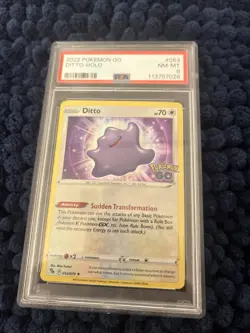 pokemon 2022 DITTO-HOLO Pokemon Go 53/78 Psa 8 🔥🔥🔥 - Image 2