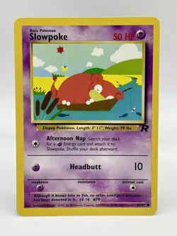 Slowpoke Team Rocket 67/82 Common Pokemon Unlimited Vintage 2000 Non Halo NM - Image 1