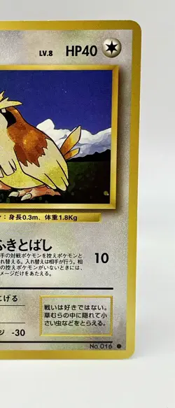 Pidgey #016 Pokemon Japanese Base Common Non Holo Vintage 1996 NM Old Back - Image 3