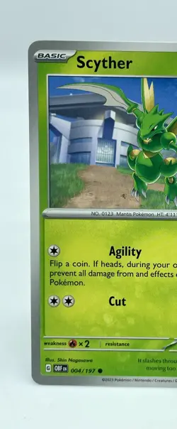 Scyther 004/197 Common S&V: Obsidian Flames Non-Holo Pokemon TCG Mint Unplayed - Image 2