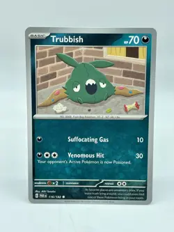 Trubbish 116/182 SV Paradox Rift Non Holo Pokemon TCG Mint Unplayed - Image 1