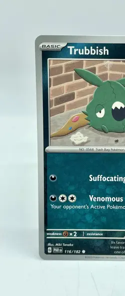 Trubbish 116/182 SV Paradox Rift Non Holo Pokemon TCG Mint Unplayed - Image 2