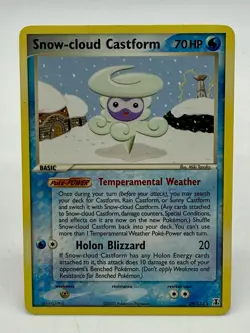 Snow-Cloud Castform 29/113 EX Delta Species Non Holo Rare 2005 Pokemon TCG LP - Image 1