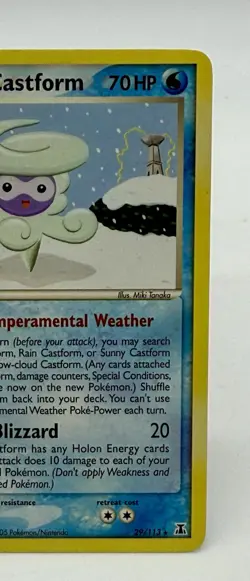 Snow-Cloud Castform 29/113 EX Delta Species Non Holo Rare 2005 Pokemon TCG LP - Image 3
