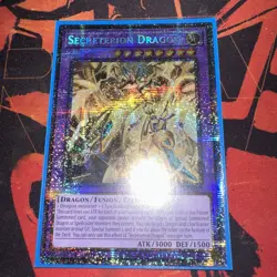 Yugioh! 1x Secreterion Dragon DUAD-EN037 Starlight Rare 1st Ed NM - Image 1