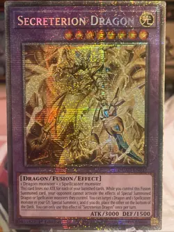 Yugioh! 1x Secreterion Dragon DUAD-EN037 Starlight Rare 1st Ed NM - Image 1