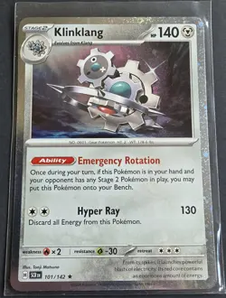 Pokemon Stellar Crown 101/142 Klinklang Cosmos Holo Exclusive Promo NM/LP - Image 1