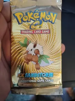 Pokemon EX Sandstorm Booster Pack Shiftry Artwork 2003 Factory Sealed English - Image 4
