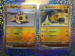 Pokemon TCG Prismatic Evolutions Master Ball Pattern 052/131 Hippopotas - Image 1