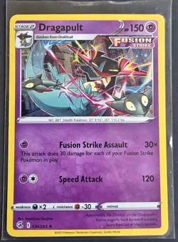 COSMOS HOLO Dragapult 130/264 - Pokemon Fusion Strike PROMO NM/LP - Image 1