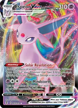 Lightly Played, English Pokemon Holo Espeon VMAX - 065/203 - Ultra Rare SWSH - E - Image 1