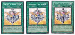 Yugioh- 3X Symbol of Heritage - Common - 1st Edition - SOI-EN043 - Near Mint - Image 1