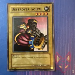 * YuGiOh! - MP - Destroyer Golem - SDK-028 - Vintage English (US Seller) - Image 1