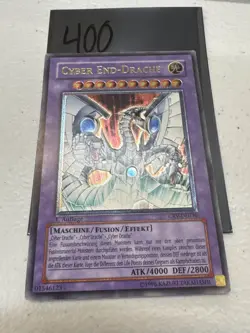 Yugioh Cyber End Dragon CRV-EN036 Ultimate Rare 1st Edition Light Play German - Image 1
