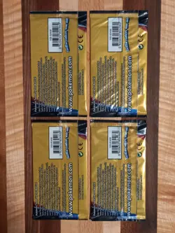 Pokemon S&M: Team Up 3-Card Mini Booster Packs - Full Art Set (4 packs) - NEW - Image 2