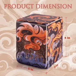 Deck Box for YGO Cards - 2 Dividers, Card Storage Box Holds 100+ Single Sleeved - Image 3