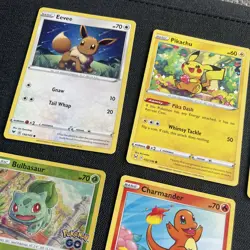 Pokemon TCG Pokemon Pikachu Eevee Squirtle Ivysaur Bulbasaur Card bundle 6 cards - Image 4
