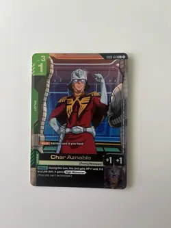 Char Aznable Alternate Art Foil - ST03-011 C+ NM - Gundam TCG Card Game - Image 1