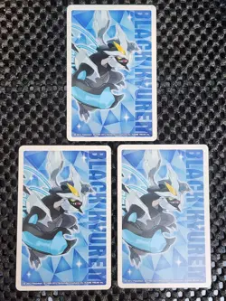 Eevee, Emolga, meloetta Japanese Black Kyurem 2 Poker Playing Card 2012 Pokemon - Image 2