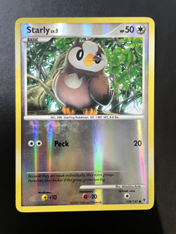 Pokemon Card - Starly Supreme Victors 129/147 Reverse Holo Common - Image 1