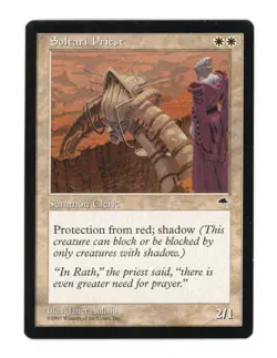 Soltari Priest - Tempest - Magic the Gathering MTG - LP - Image 1