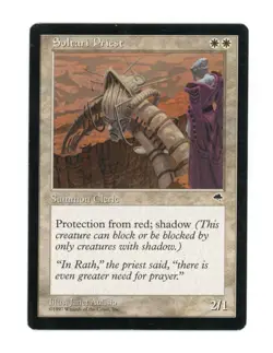 Soltari Priest - Tempest - Magic the Gathering MTG - LP - Image 1