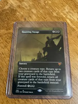 [NM] MTG Haunting Voyage (Borderless) Kaldheim Regular - Image 1