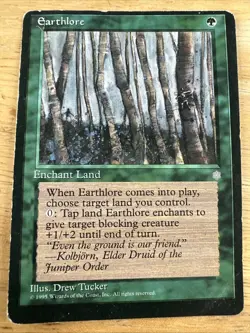 MTG Magic the Gathering Miscut Misprint ~ Earthlore ~ Ice Age - Image 1