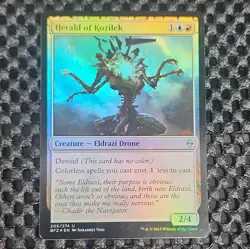MTG FOIL Herald of Kozilek - Battle for Zendikar #205 - Image 1