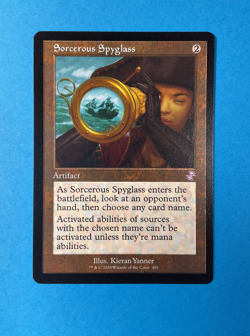 SORCEROUS SPYGLASS - Time Spiral Remastered - Retro- MTG - MAGIC THE GATHERING - Image 1