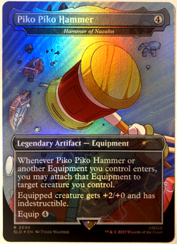 MTG Piko Piko Hammer - Hammer of Nazahn (Rainbow Foil) Secret Lair x Sonic 2098 - Image 1