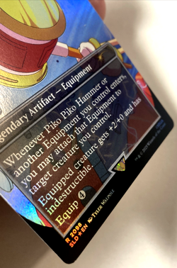 MTG Piko Piko Hammer - Hammer of Nazahn (Rainbow Foil) Secret Lair x Sonic 2098 - Image 2