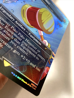MTG Piko Piko Hammer - Hammer of Nazahn (Rainbow Foil) Secret Lair x Sonic 2098 - Image 3
