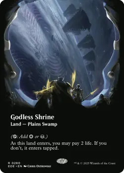 MTG Edge of Eternities - Godless Shrine Borderless NM - Image 1