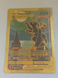 Pokemon Gold Foil Card MOONBREON Near Mint Single (Pokemon TCG) Umbreon V Max - Image 1